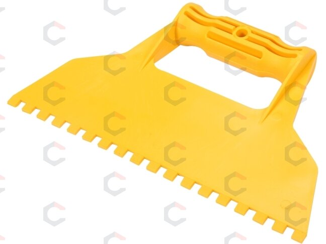 Špakliuotė / mentelė plastikinė | su dantukais | 225 mm (05972) 1