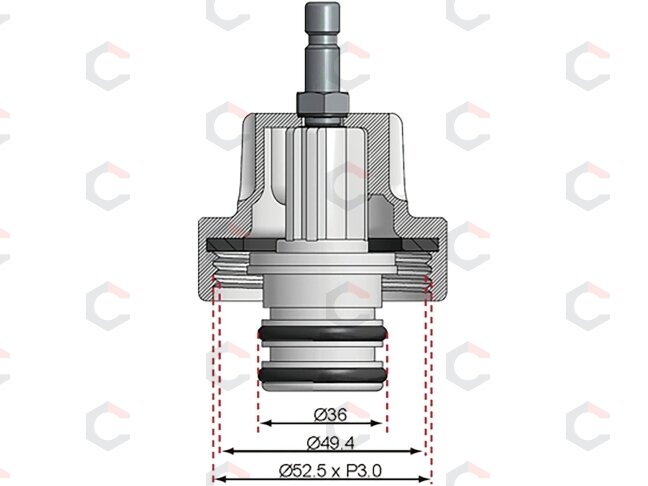 Spaudimo adapteris 21 | BGS 8027, 8098 | for Fiat, Opel, Saab (8098-21) 3 Spaudimo adapteris 21 | BGS 8027, 8098 | for Fiat, Opel, Saab (8098-21) 3