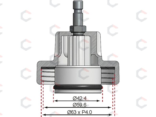 Spaudimo adapteris Nr. 13 BGS 8027, 8098 | Chrysler, Mercedes (8027-13) 3 Spaudimo adapteris Nr. 13 BGS 8027, 8098 | Chrysler, Mercedes (8027-13) 3