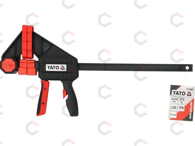 Spaustuvai F-tipo | greito užspaudimo | 300 mm / 270 kg (YT-63883) 4