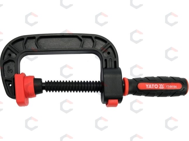 Spaustuvas C tipo | nailonas | 75 mm (YT-64184) 1 Spaustuvas C tipo | nailonas | 75 mm (YT-64184) 1