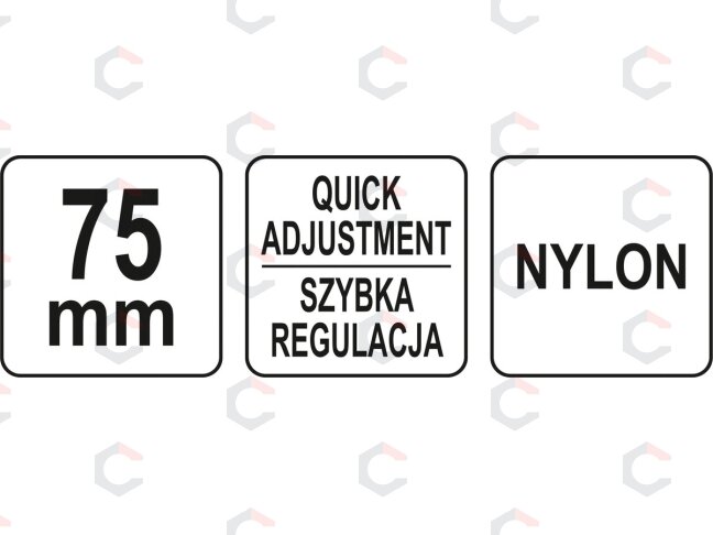 Spaustuvas C tipo | nailonas | 75 mm (YT-64184) 2 Spaustuvas C tipo | nailonas | 75 mm (YT-64184) 2