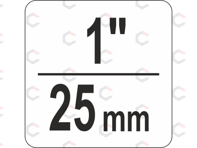 Spaustuvas su varžtu "C" tipo 1", 25 mm (YT-64250) 1 Spaustuvas su varžtu "C" tipo 1", 25 mm (YT-64250) 1
