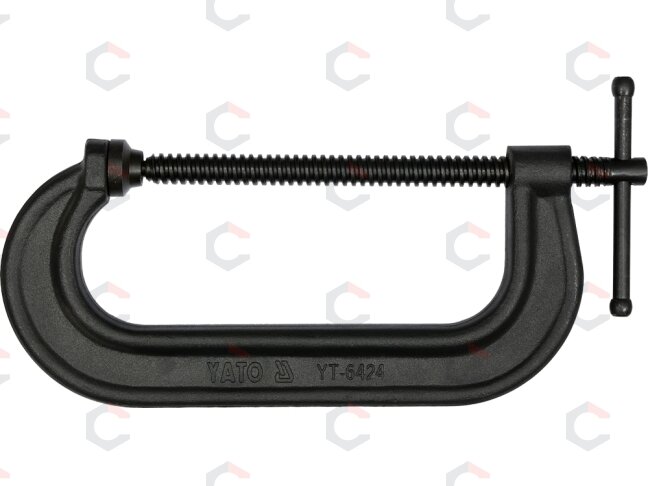 Spaustuvas su varžtu "C" tipo 200 mm (YT-6424) Spaustuvas su varžtu "C" tipo 200 mm (YT-6424)