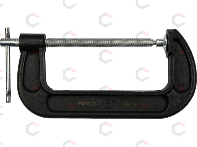 Spaustuvas su varžtu "C" tipo 6", 150 mm (YT-64255) Spaustuvas su varžtu "C" tipo 6", 150 mm (YT-64255)