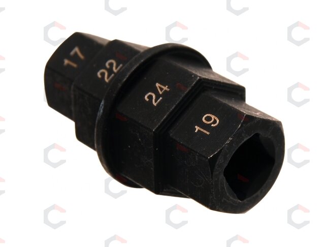 Speciali galvutė | 10 mm (3/8") | 17 - 19 - 22 - 24 mm (5058) 4 Speciali galvutė | 10 mm (3/8") | 17 - 19 - 22 - 24 mm (5058) 4