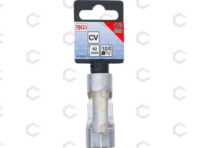 Speciali galvutė su įšpjova | 10 mm (3/8") | 16 mm (70988-16) 2 Speciali galvutė su įšpjova | 10 mm (3/8") | 16 mm (70988-16) 2