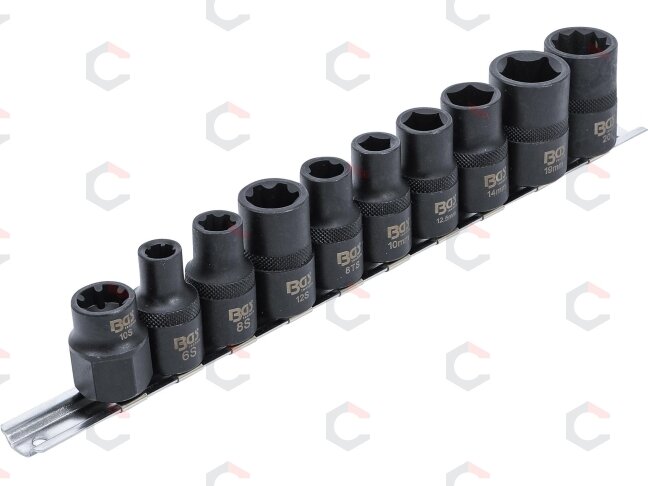 Specialios automobilinės galvutės | 3- / 5- / 6- / 10 kampų | 10 vnt. (2560)