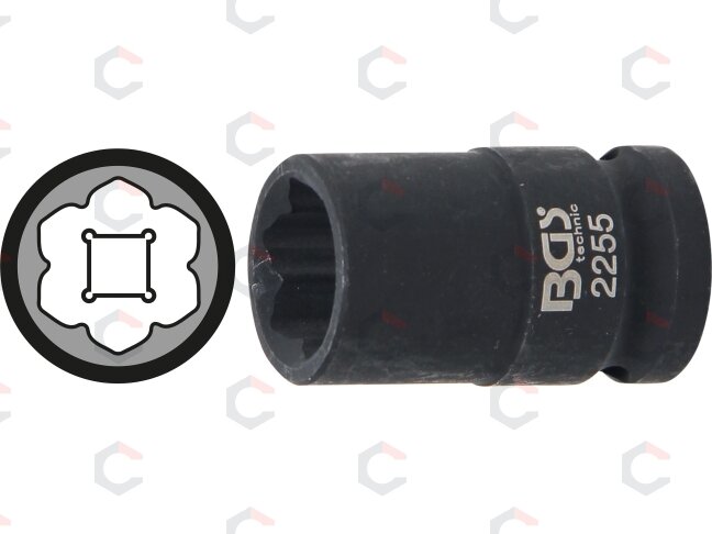 Specializuota galvutė ratų varžtams | Mercedes Benz S serijai | 12,5 mm (1/2") (2255) 1