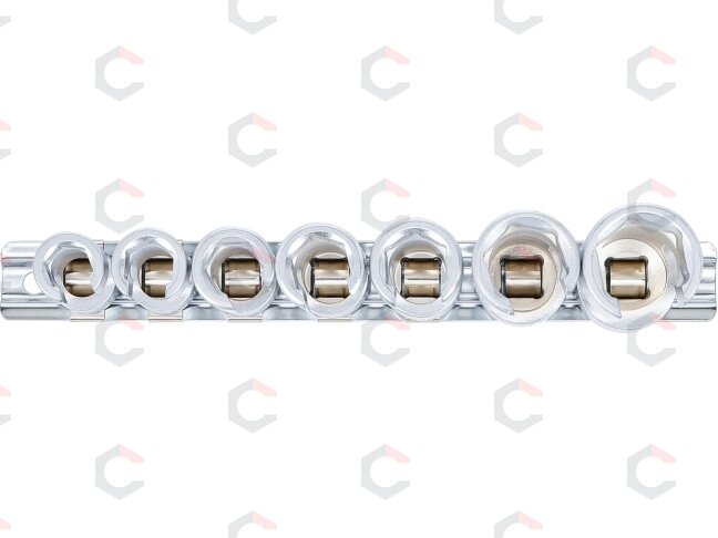 Specialių prapjautų galvučių rinkinys | 3/8″ | 10–19 mm | 7 vnt. (1105) 2