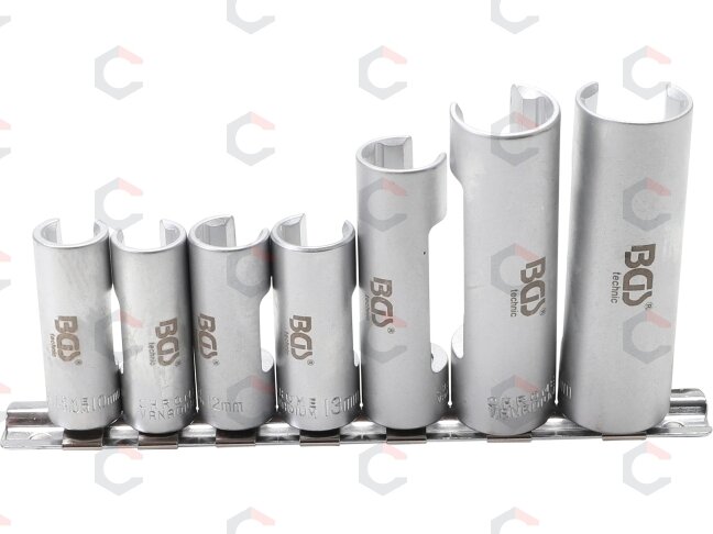Specialių prapjautų galvučių rinkinys | 3/8″ | 10–19 mm | 7 vnt. (1105) 4