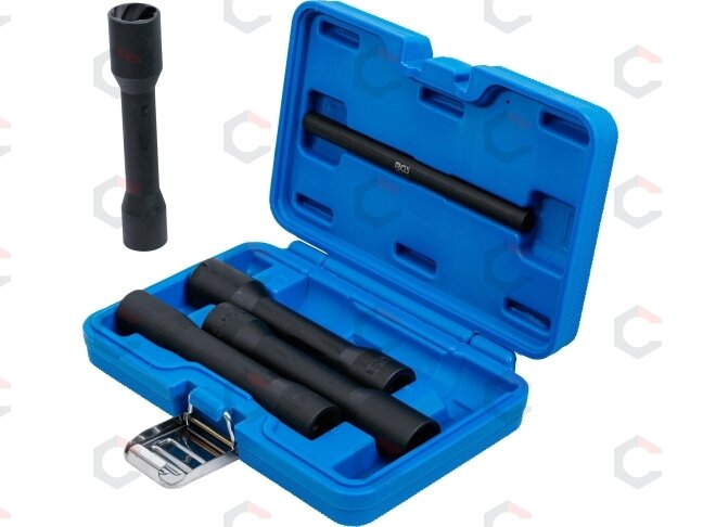Specialus galvučių rinkinys / sraigtiniai ištraukikliai | Ilgos | 12,5 mm (1/2") | 17 - 22 mm | 5 vnt. (5262) 3 Specialus galvučių rinkinys / sraigtiniai ištraukikliai | Ilgos | 12,5 mm (1/2") | 17 - 22 mm | 5 vnt. (5262) 3