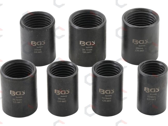 Specialus galvučių rinkinys – varžtų ištraukikliai pažeistoms veržlėms – 1/2" | 17–26 mm | 7 vnt. (5291) 3 Specialus galvučių rinkinys – varžtų ištraukikliai pažeistoms veržlėms – 1/2" | 17–26 mm | 7 vnt. (5291) 3