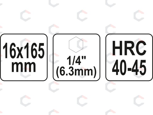 Spiralinis grąžtas medžiui | su hex (1/4") galu | 18 mm (YT-44684) 3 Spiralinis grąžtas medžiui | su hex (1/4") galu | 18 mm (YT-44684) 3