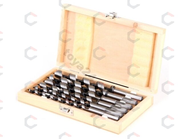 Spiralinių grąžtų rinkinys medžiui | 230 mm | 10-20mm | 6 vnt. (22465) 2 Spiralinių grąžtų rinkinys medžiui | 230 mm | 10-20mm | 6 vnt. (22465) 2