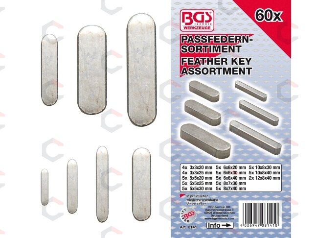 Spraustukų asortimentas | 60 vnt. (8141) 3 Spraustukų asortimentas | 60 vnt. (8141) 3
