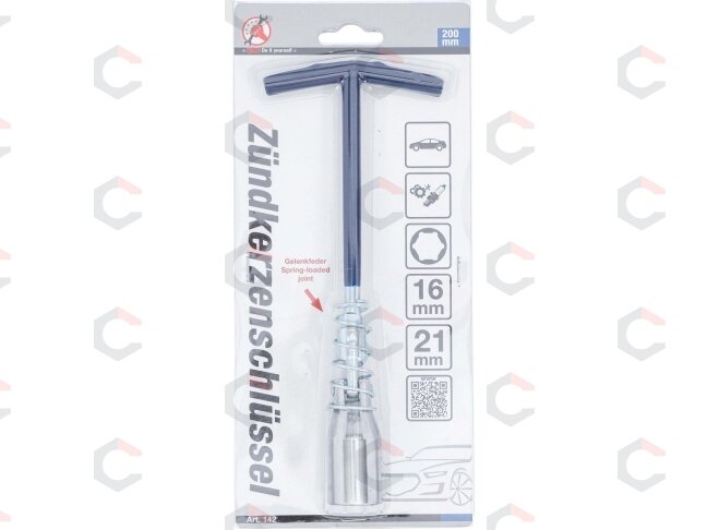 Spyruoklinis raktas žvakėms | 16 mm / 20,8 mm šešiakampis (142) 4 Spyruoklinis raktas žvakėms | 16 mm / 20,8 mm šešiakampis (142) 4