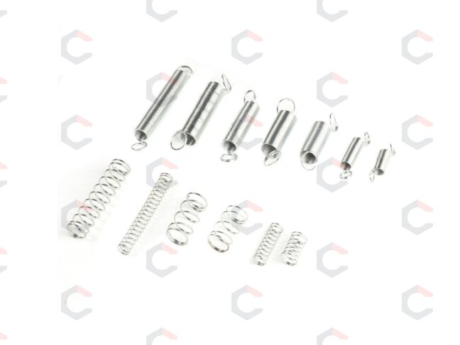Spyruoklių asortimentas | Suspaudimo ir tempimo spyruoklės | 200 vnt. (SK01051) 1 Spyruoklių asortimentas | Suspaudimo ir tempimo spyruoklės | 200 vnt. (SK01051) 1
