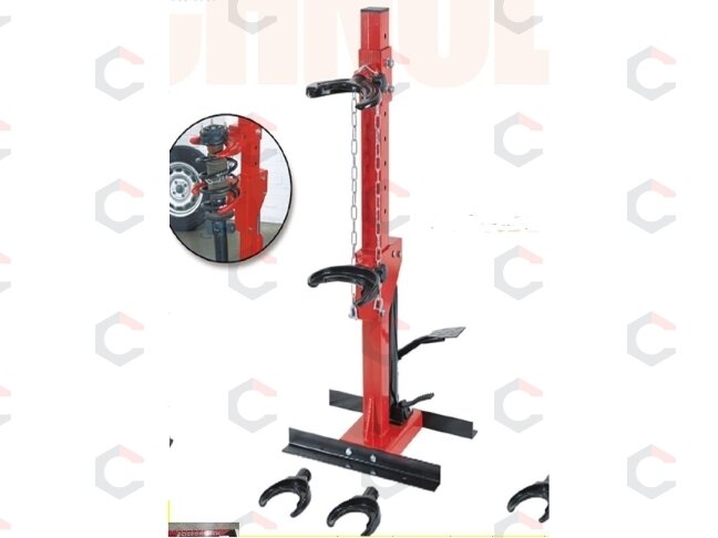 Spyruoklių suspaudėjai hidrauliniai | keičiami antgaliai | 1000 kg | 210 - 570 mm (V819-pro) Spyruoklių suspaudėjai hidrauliniai | keičiami antgaliai | 1000 kg | 210 - 570 mm (V819-pro)