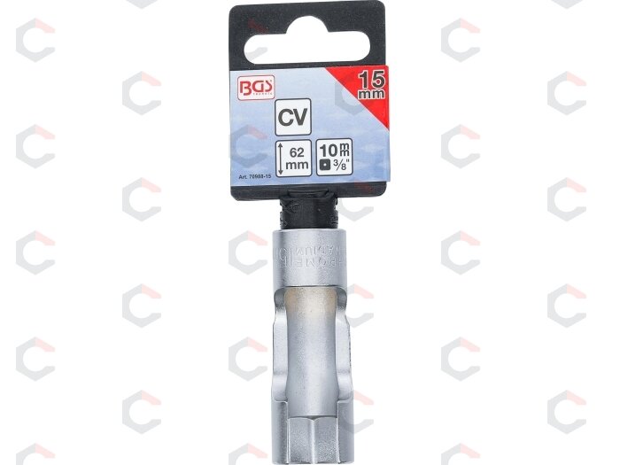 Speciali galvutė su įšpjova | 10 mm (3/8") | 15 mm (70988-15) 2