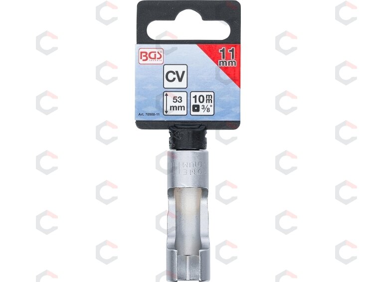 Speciali galvutė su įšpjova | 10 mm (3/8") | 11 mm (70988-11) 2 Speciali galvutė su įšpjova | 10 mm (3/8") | 11 mm (70988-11) 2