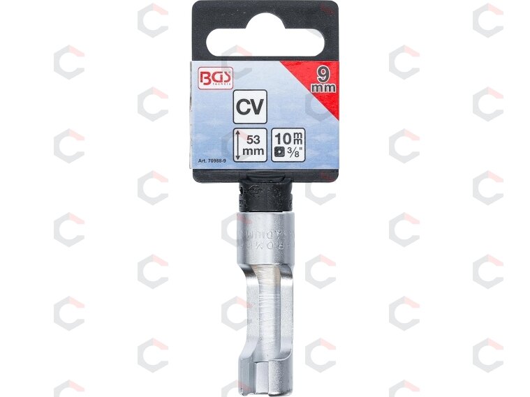 Speciali galvutė su įšpjova | 10 mm (3/8") | 9 mm (70988-9) 2