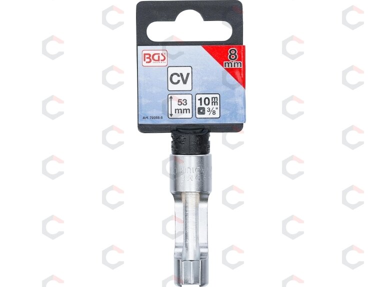 Speciali galvutė su įšpjova | 10 mm (3/8") | 8 mm (70988-8) 2 Speciali galvutė su įšpjova | 10 mm (3/8") | 8 mm (70988-8) 2