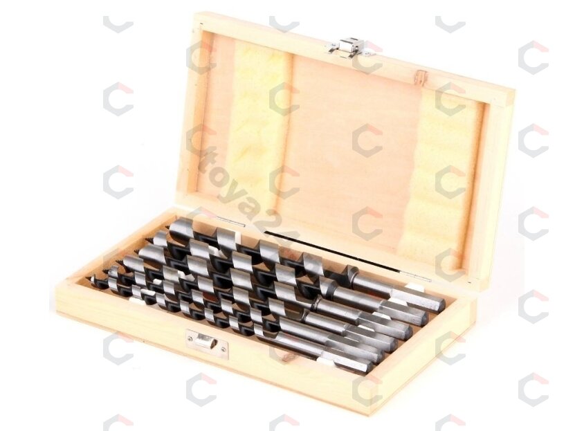 Spiralinių grąžtų rinkinys medžiui | 230 mm | 10-20mm | 6 vnt. (22465) 2 Spiralinių grąžtų rinkinys medžiui | 230 mm | 10-20mm | 6 vnt. (22465) 2
