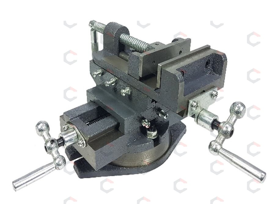 Spaustuvai mašininiai / kryžminiai | pasukama baze | 100 mm (SK36090) Spaustuvai mašininiai / kryžminiai | pasukama baze | 100 mm (SK36090)