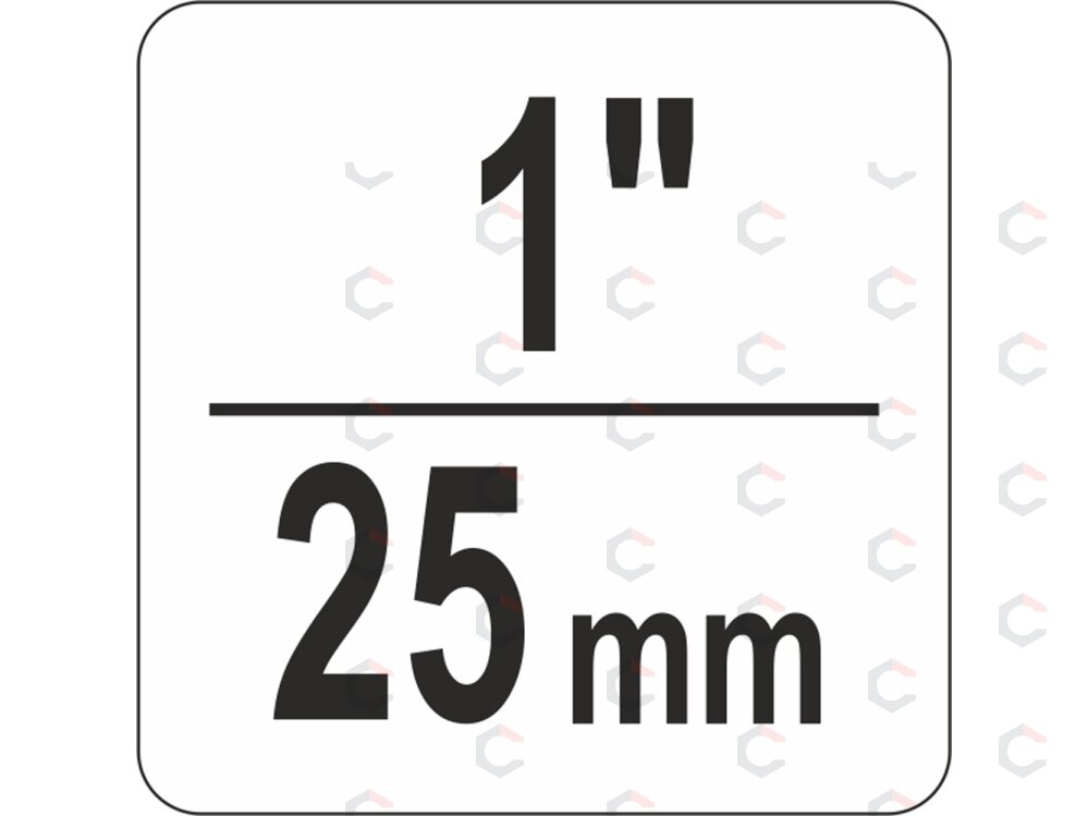 Spaustuvas su varžtu "C" tipo 1", 25 mm (YT-64250) 1 Spaustuvas su varžtu "C" tipo 1", 25 mm (YT-64250) 1