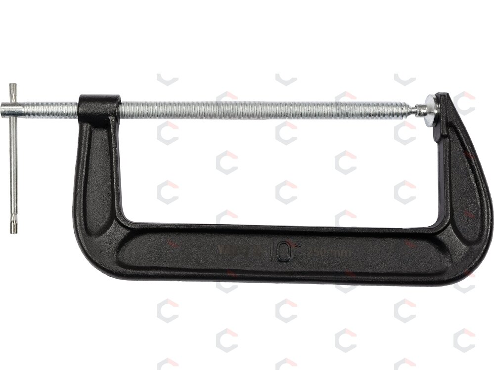 Spaustuvas su varžtu "C" tipo 10", 250 mm (YT-64257) Spaustuvas su varžtu "C" tipo 10", 250 mm (YT-64257)