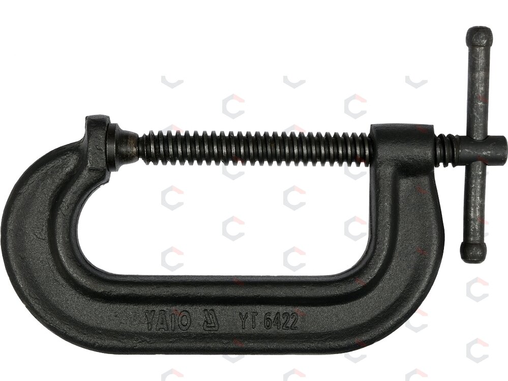 Spaustuvas su varžtu "C" tipo 100 mm (YT-6422) Spaustuvas su varžtu "C" tipo 100 mm (YT-6422)