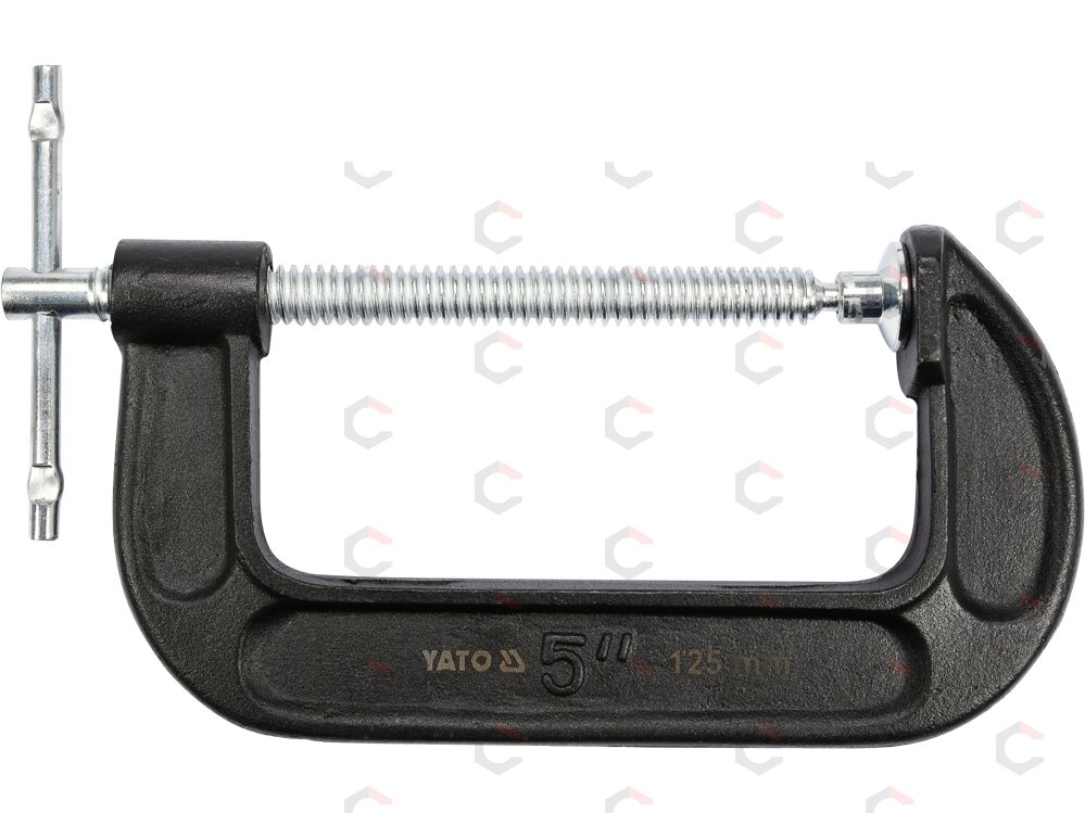 Spaustuvas su varžtu "C" tipo 5", 125 mm (YT-64254)