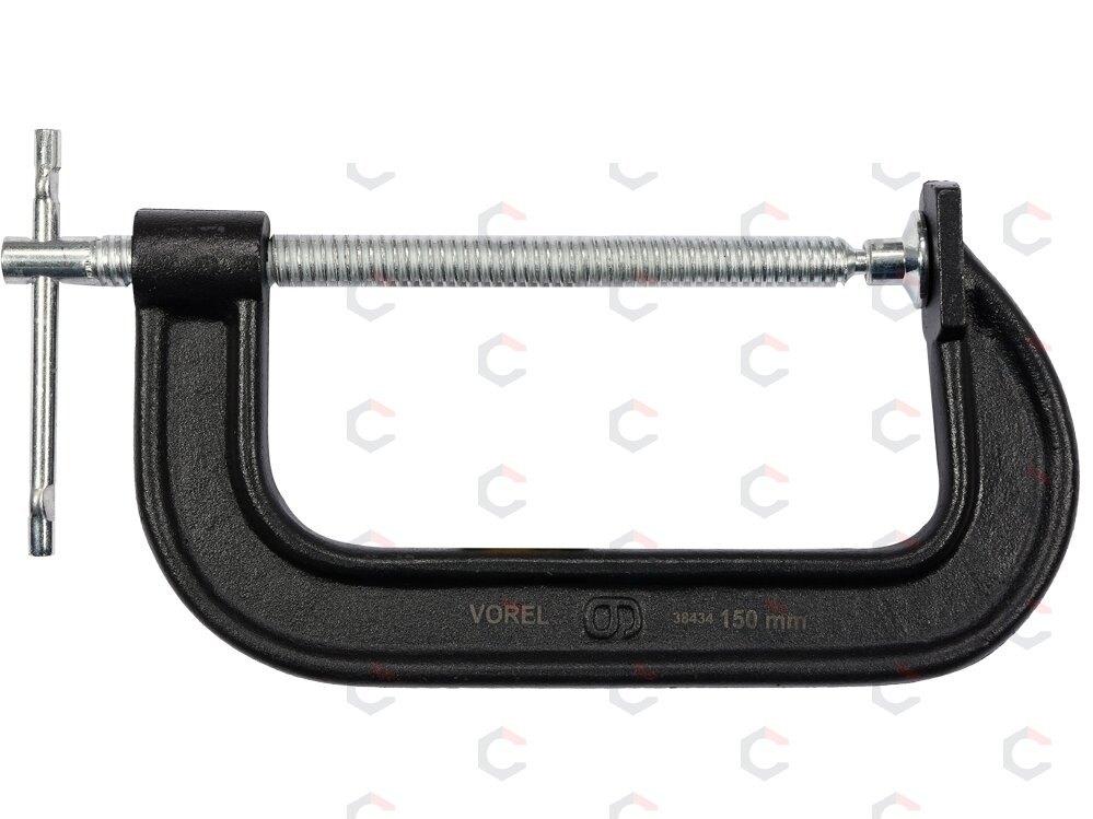 Spaustuvas su varžtu C tipo | 6" | 150 mm (38434) Spaustuvas su varžtu C tipo | 6" | 150 mm (38434)
