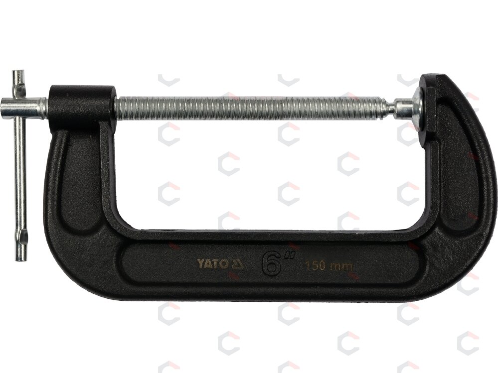 Spaustuvas su varžtu "C" tipo 6", 150 mm (YT-64255) Spaustuvas su varžtu "C" tipo 6", 150 mm (YT-64255)