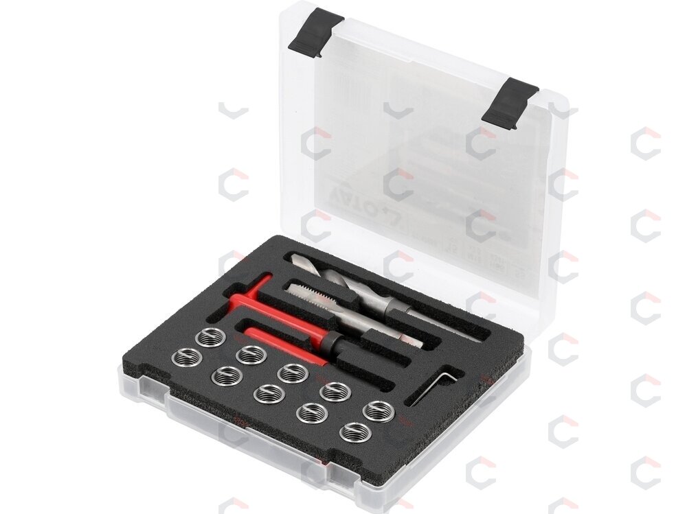 Sriegio remonto rinkinys | M16 × 2,0 | 15 vnt. (YT-17688) Sriegio remonto rinkinys | M16 × 2,0 | 15 vnt. (YT-17688)