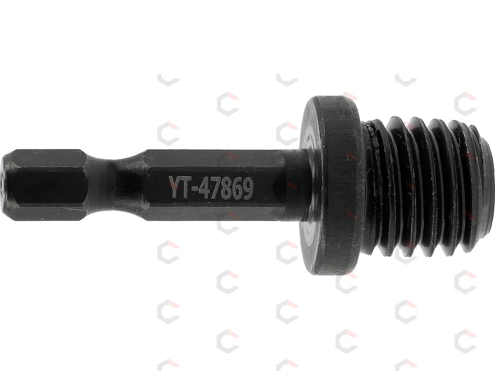 Adapteris M14 sriegiui su 1/4 col. šešiakampiu kotu, 47 mm (YT-47869) 2 Adapteris M14 sriegiui su 1/4 col. šešiakampiu kotu, 47 mm (YT-47869) 2