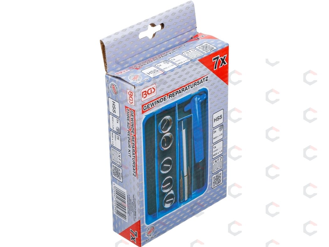 Sriegio remonto rinkinys | M20 x 1,5 | 7 vnt. (9434) 5 Sriegio remonto rinkinys | M20 x 1,5 | 7 vnt. (9434) 5