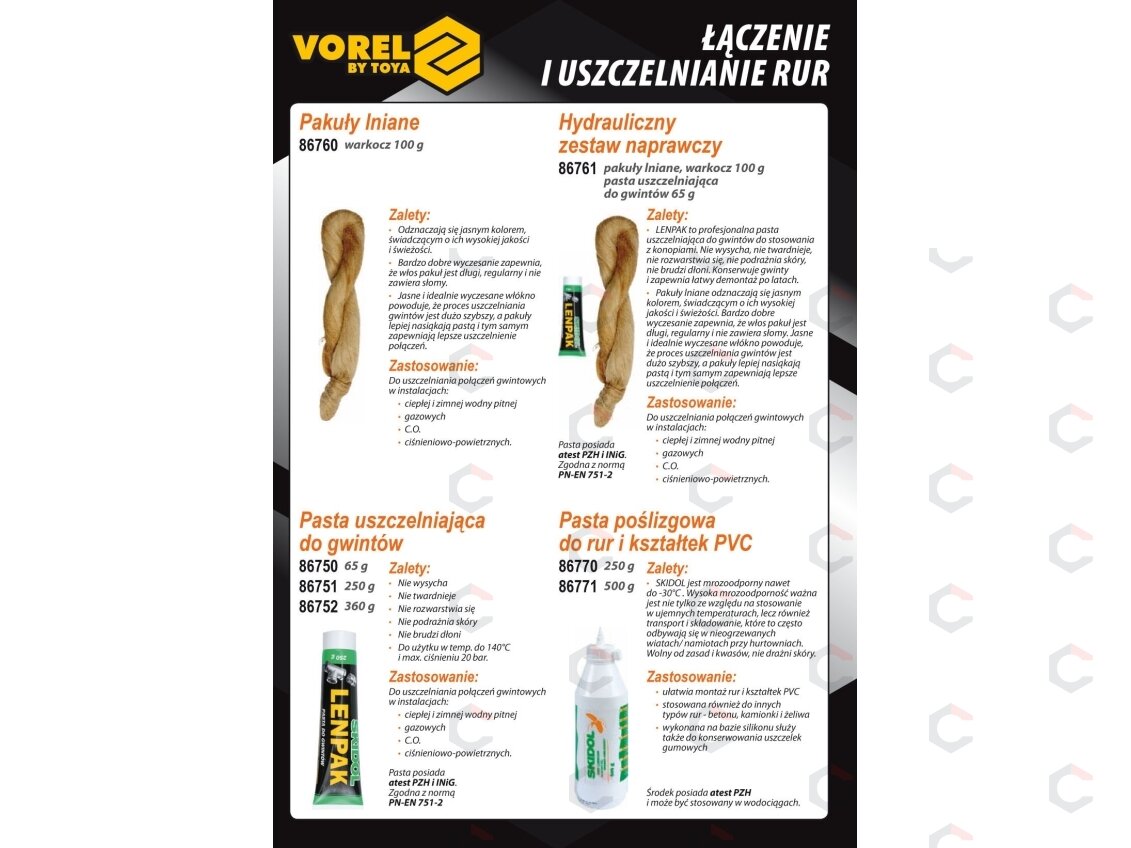 Sriegio sandarinimo rinkinys | Pintos lynų pakulos 100g + pasta (86761) 1