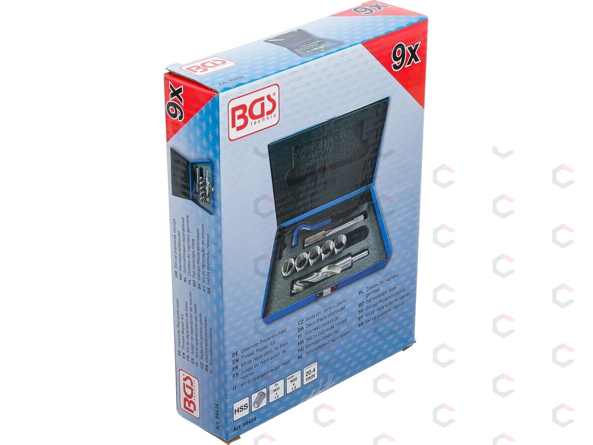 Sriegio remonto rinkinys | M20 x 1.5 | 9 vnt. (99434) 5