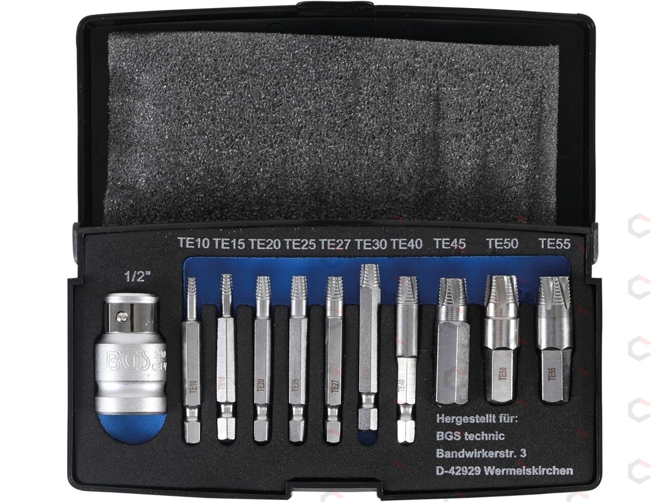 Sraigtiniai ištraukikliai | sugadintiems T-Star (Torx) T10 - T55 | 11 vnt. (9170) Sraigtiniai ištraukikliai | sugadintiems T-Star (Torx) T10 - T55 | 11 vnt. (9170)