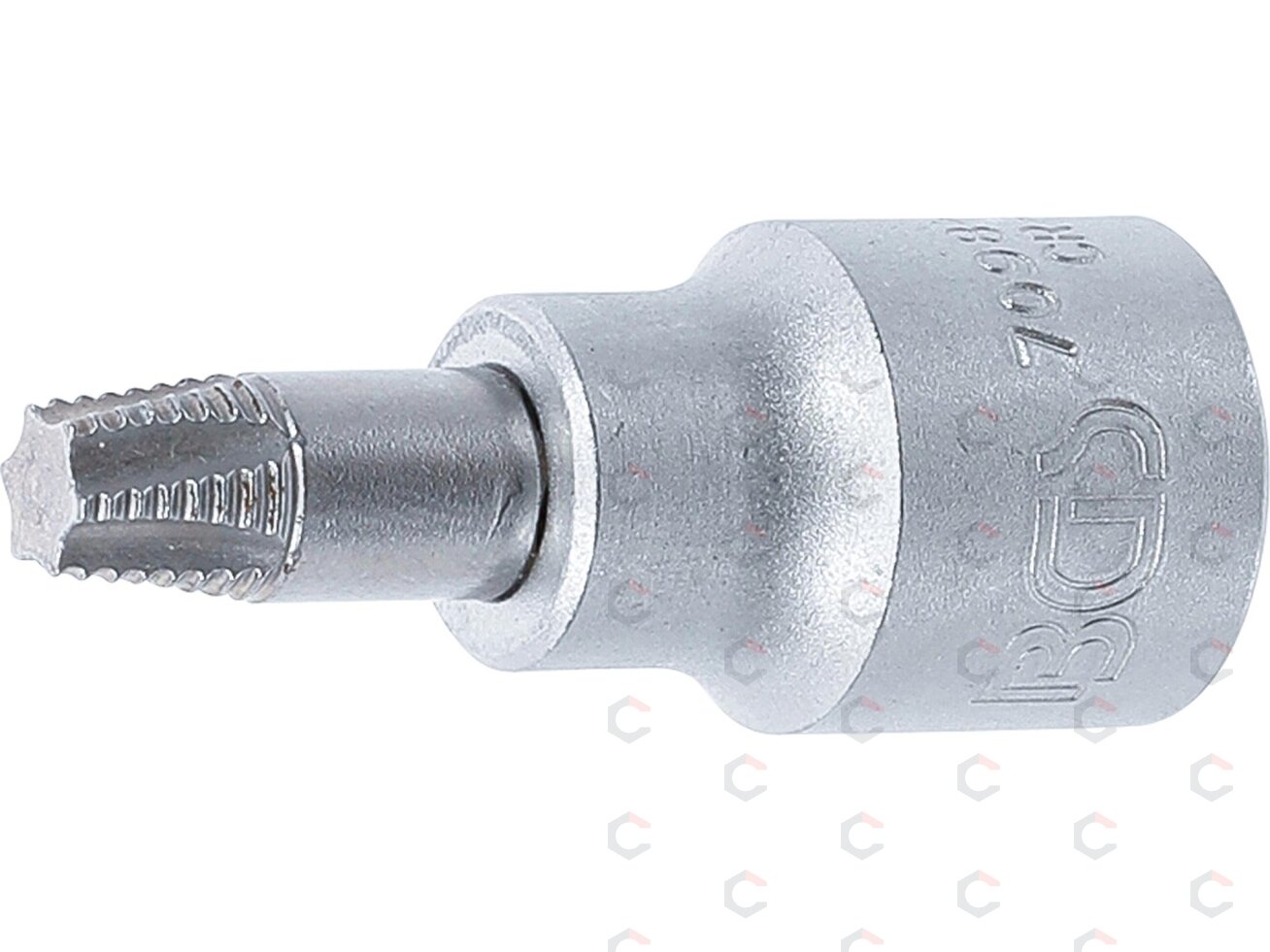 Sraigtinis ištraukimo antgalis | 10 mm (3/8") | pažeistam T-Star (Torx) T40 (7098-T40) Sraigtinis ištraukimo antgalis | 10 mm (3/8") | pažeistam T-Star (Torx) T40 (7098-T40)