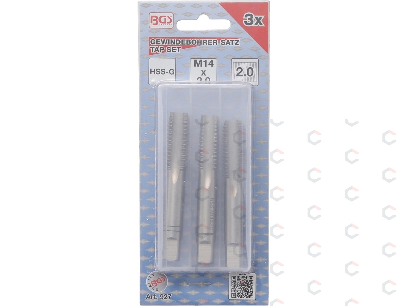 Sriegikliai | pirmas / vidurinis / galutinis sriegimas | M14 x 2.0 | 3 vnt. (927) 3 Sriegikliai | pirmas / vidurinis / galutinis sriegimas | M14 x 2.0 | 3 vnt. (927) 3