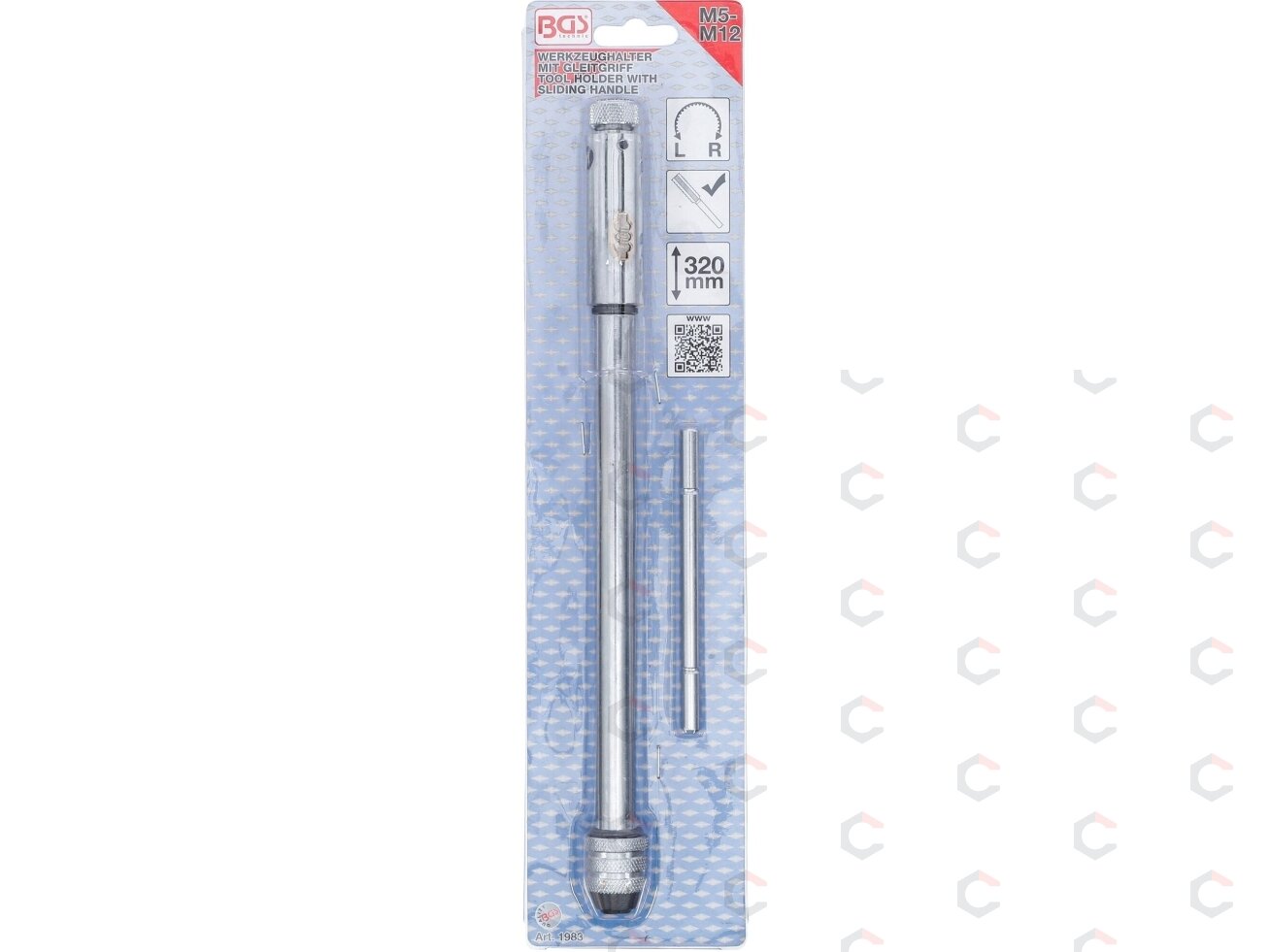Sriegiklio laikiklis T-formos terkšlinis ilgas | M5 - M12 | 320 mm (1983) 3 Sriegiklio laikiklis T-formos terkšlinis ilgas | M5 - M12 | 320 mm (1983) 3
