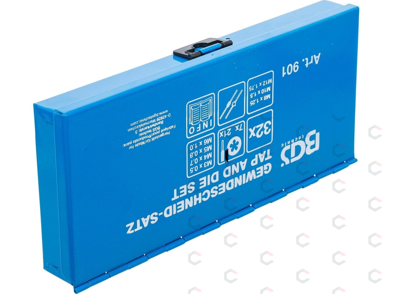 Sriegiklių ir sriegpjovių rinkinys | M3 - M12 | 32 vnt. (901) 4 Sriegiklių ir sriegpjovių rinkinys | M3 - M12 | 32 vnt. (901) 4