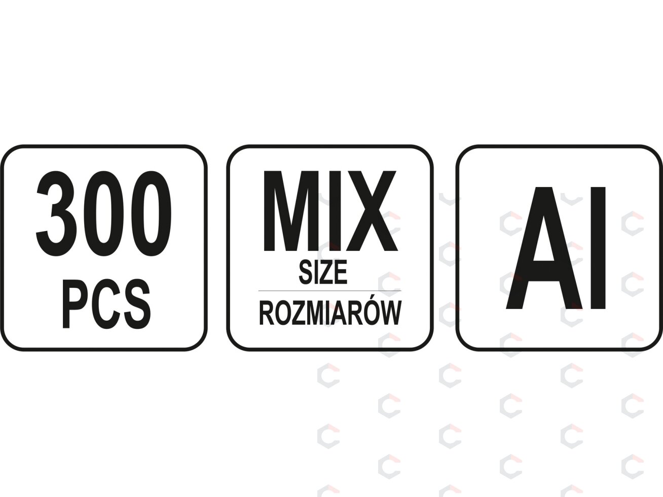 Kniedinių veržlių rinkinys aliumininės ir plieninės M3–M10 300 vnt. (YT-36480) 3 Kniedinių veržlių rinkinys aliumininės ir plieninės M3–M10 300 vnt. (YT-36480) 3