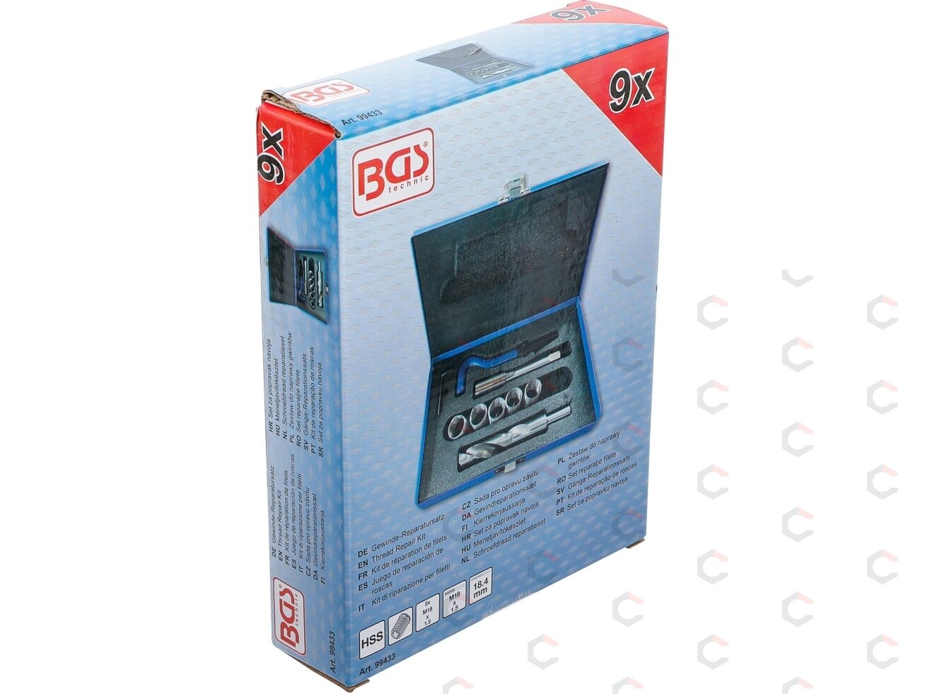 Sriegio remonto rinkinys | M18 x 1.5 | 9 vnt. (99433) 5 Sriegio remonto rinkinys | M18 x 1.5 | 9 vnt. (99433) 5