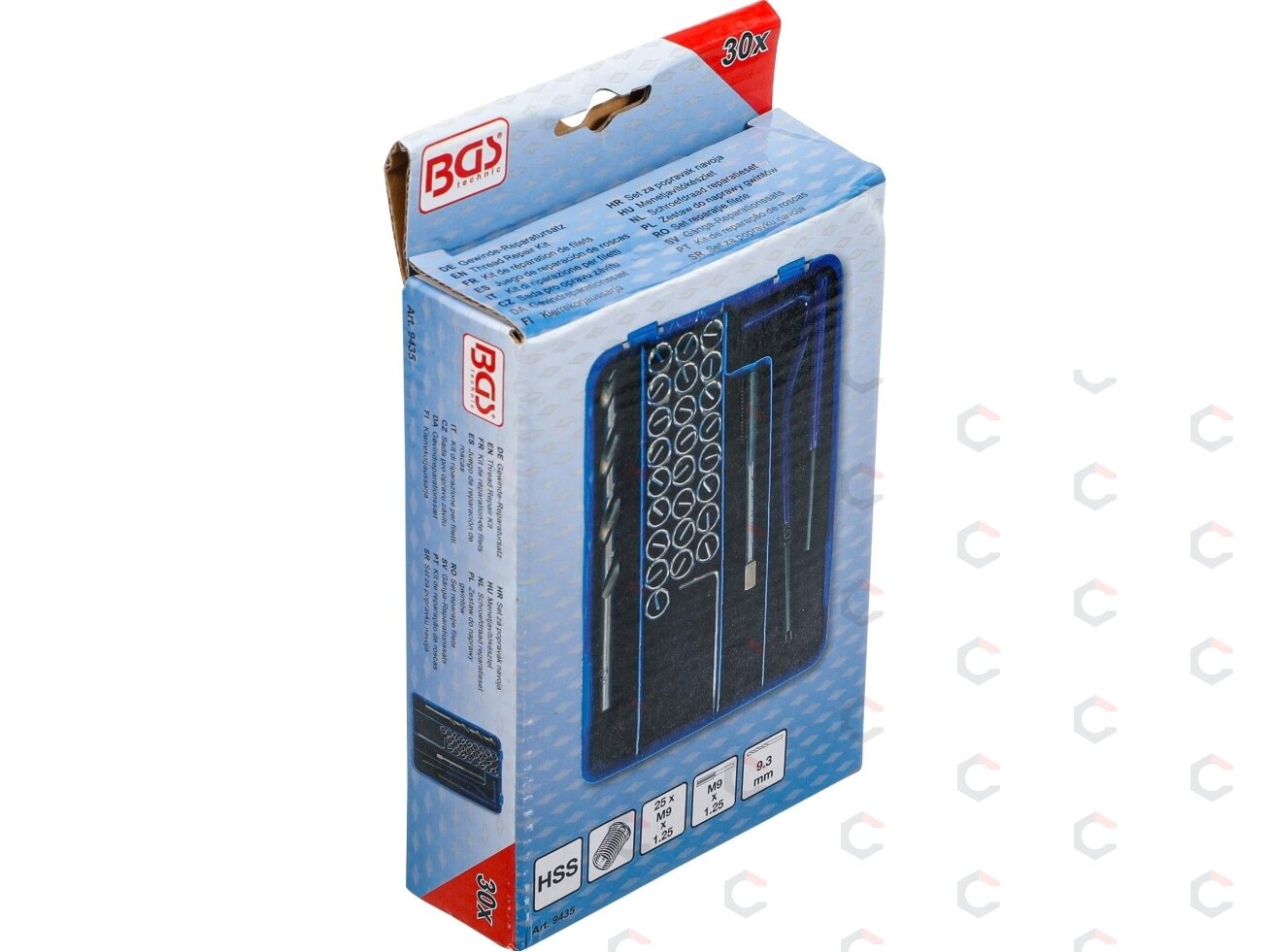 Sriegio remonto rinkinys | M9 x 1,25 | 30 vnt. (9435) 5 Sriegio remonto rinkinys | M9 x 1,25 | 30 vnt. (9435) 5