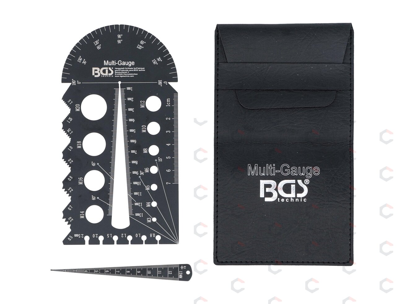 Sriegio žingsnio matuoklis ir sriegio šablonas | Metrinis | M3 - M20, 0,5 - 13,00 mm (74247) 6 Sriegio žingsnio matuoklis ir sriegio šablonas | Metrinis | M3 - M20, 0,5 - 13,00 mm (74247) 6