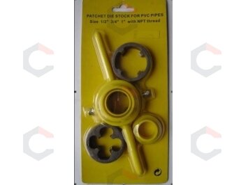 Sriegpjovių rinkinys su laikikliu 1/2"-3/4"-1" (SK3569) Sriegpjovių rinkinys su laikikliu 1/2"-3/4"-1" (SK3569)